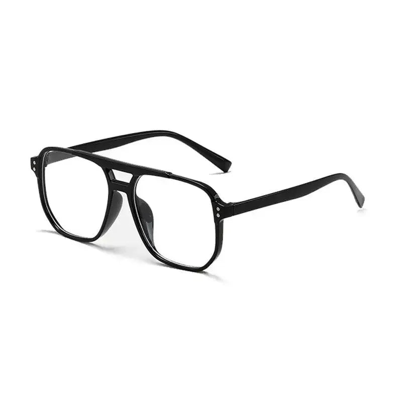 Vintage Men Women Big Sunglasses Men Square Shades Brand Designer Unisex Sun Glasses Black Lense Male Female Sunglasses UV400
