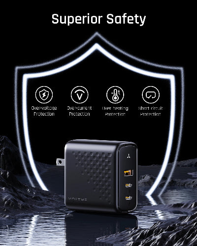 Cargador VOLTME de 100W para multipes dispositivos, entrada USB tipo C.