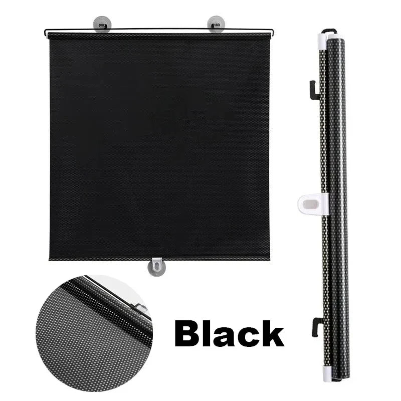 Office Window Sun-shading Curtains Universal Roller Blinds Suction Cup Sunshade Nail-free Blackout Curtain Car Bedroom Kitchen