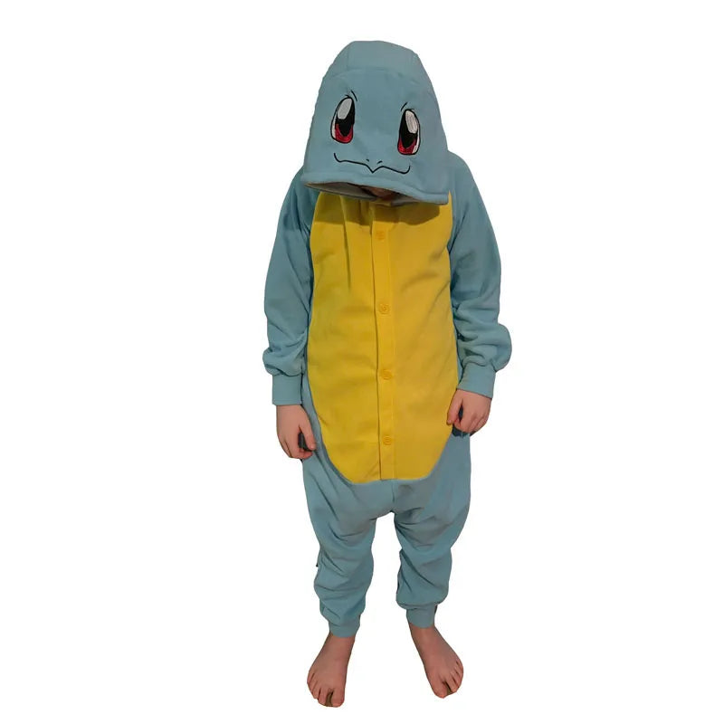 Pijama Kigurumi de dibujos animados para adultos y niños, cómodo y elegante.