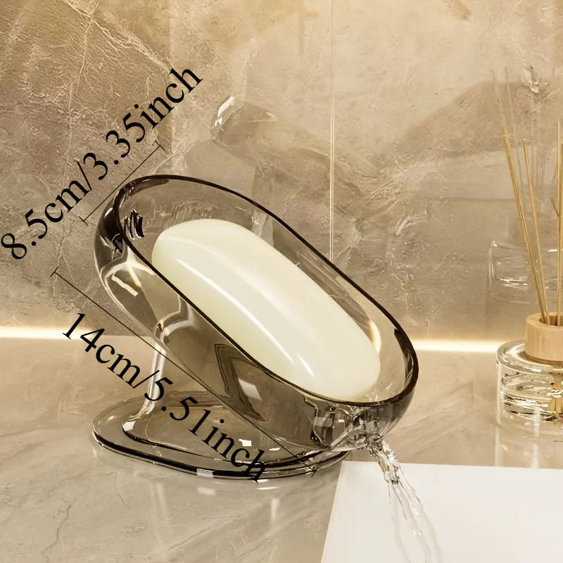 Stylish Lightweight Bathroom Soap Dishes Holder Self Draining Durable Plastic for Decor and Accessories Suitable for Shower