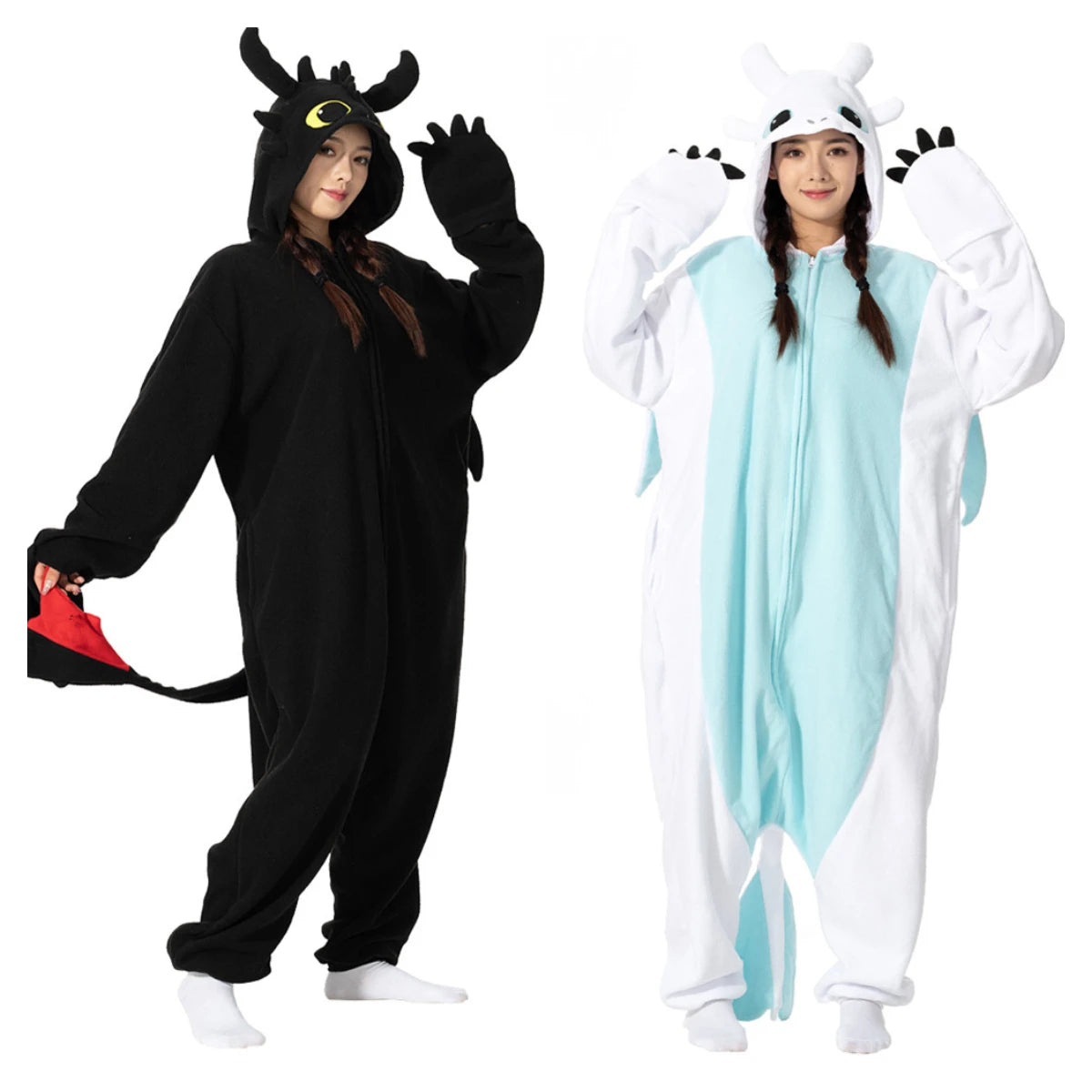 Cartoon Kigurumi Pajamas for adults and kids, comfortable and stylish.