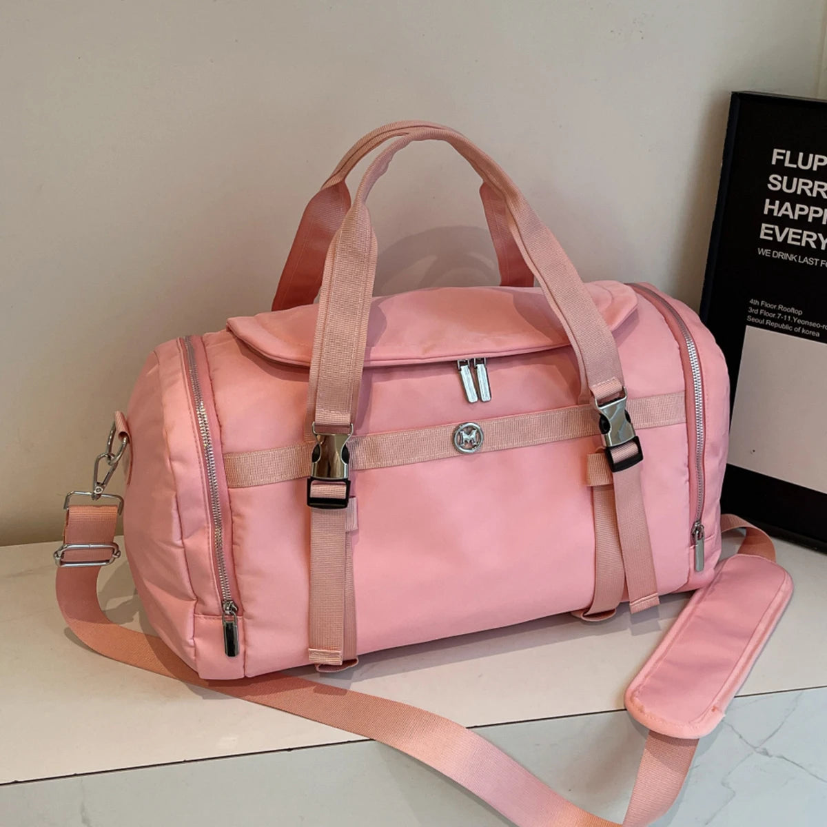 Nueva bolsa de viaje de gran capacidad, bandolera, bolsa de almacenamiento, bolsa de embarque para viajes de negocios, bolsa deportiva para fitness.