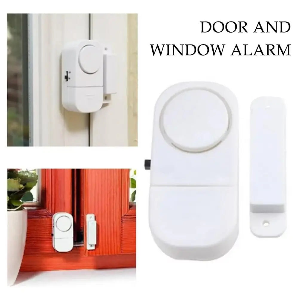 Sensor de alarma inalámbrico magnético que protege su ventana o puerta