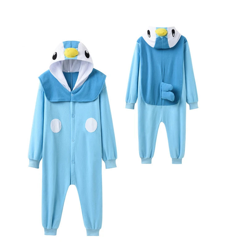 Pijama Kigurumi de dibujos animados para adultos y niños, cómodo y elegante.