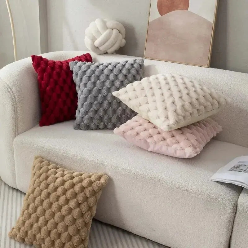3D Soft Plush Throw Pillowcase