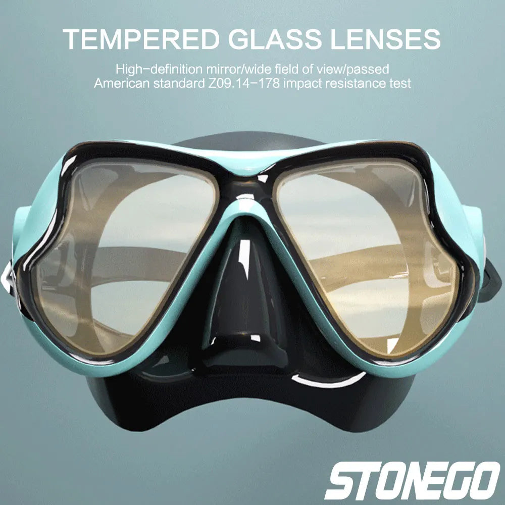 Submarine Mask Swimming Glasses Goggles Adult Large Frame Soft Silicone