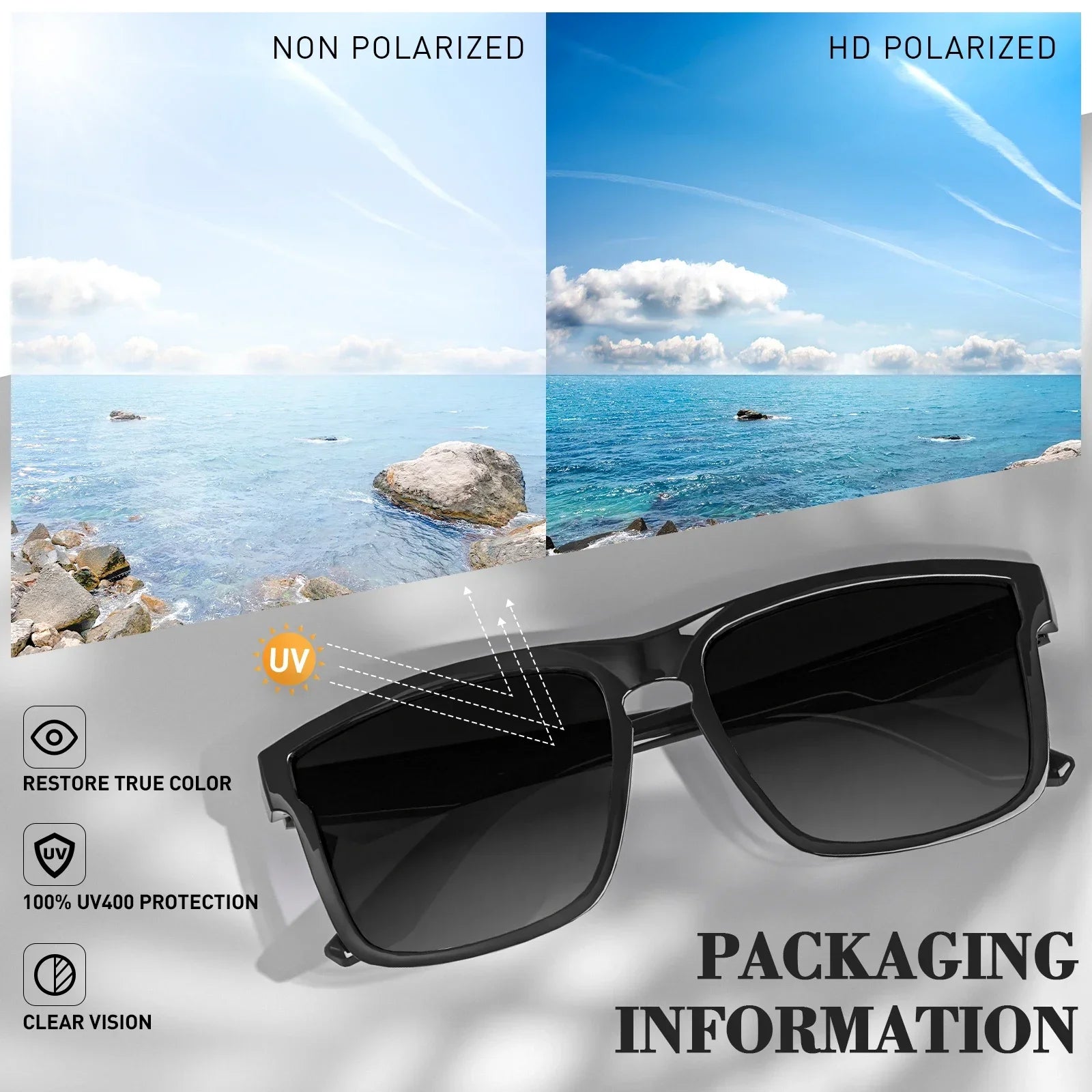 Square SunglassesRetro Polarized UV400