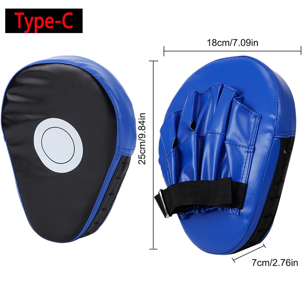1PC PU Leather Boxing Focus Pad Kickboxing Punch Mitts Training Paws Pads Boxing Equipment for Kicking Boxing Shield Training