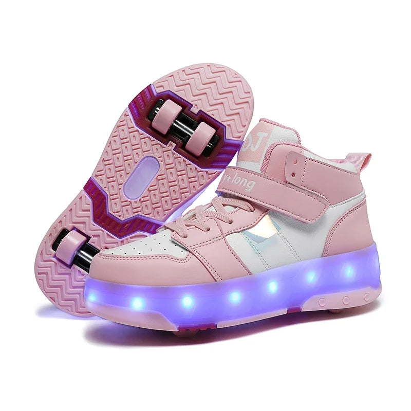 Roller Skates with Lights 4 Wheels