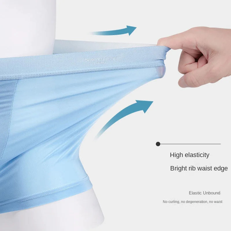 4pcs Underwear  Ice Silk for Male