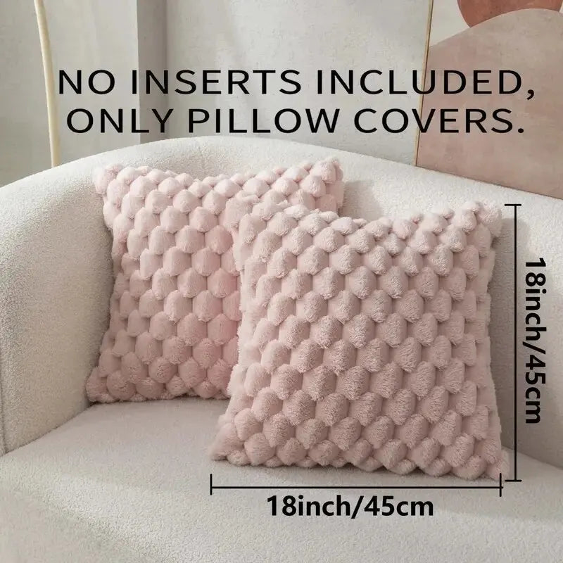 3D Soft Plush Throw Pillowcase