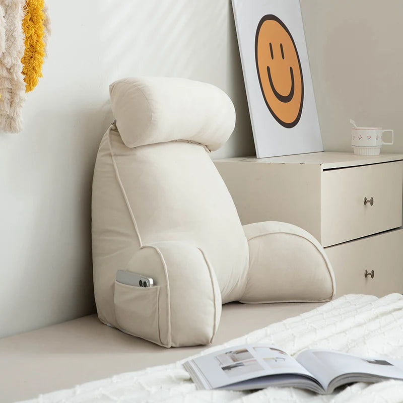 1 almohada de apoyo lumbar para cama, sofá, lectura, verano, para sala de estar, dormitorio, decoración del hogar.