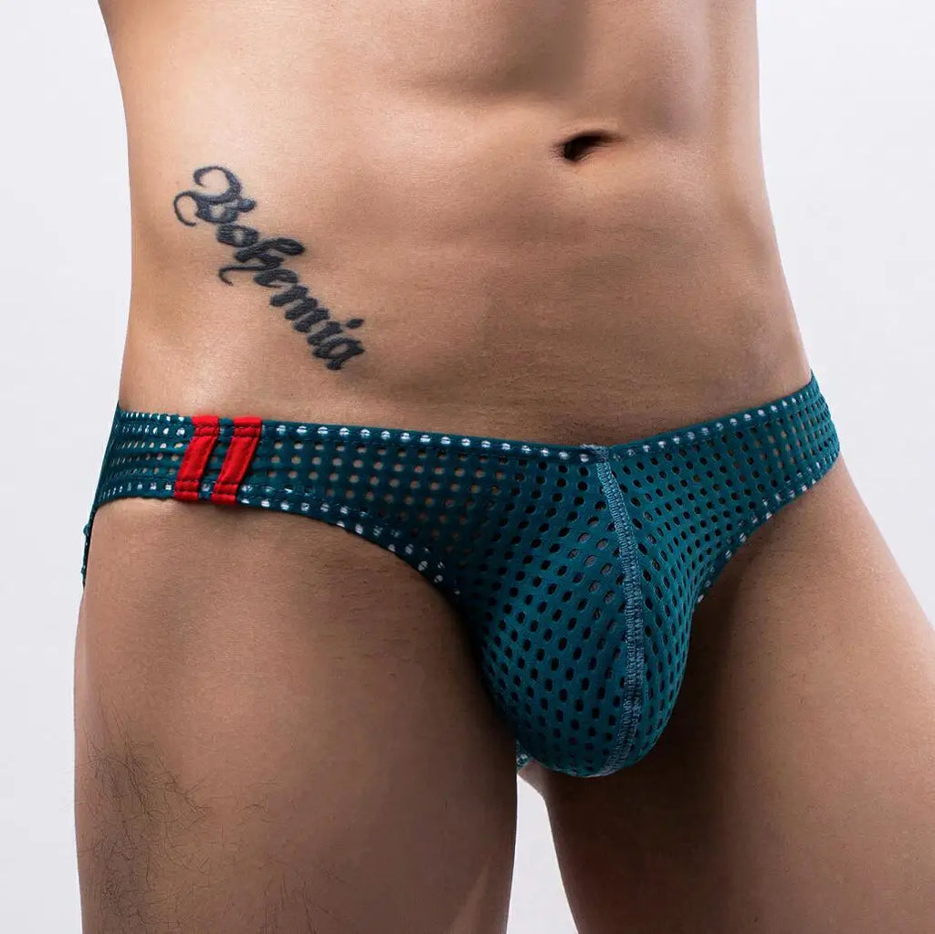 [Love Blooms] Men's Mesh Briefs, Comfortable and Sexy Underwear