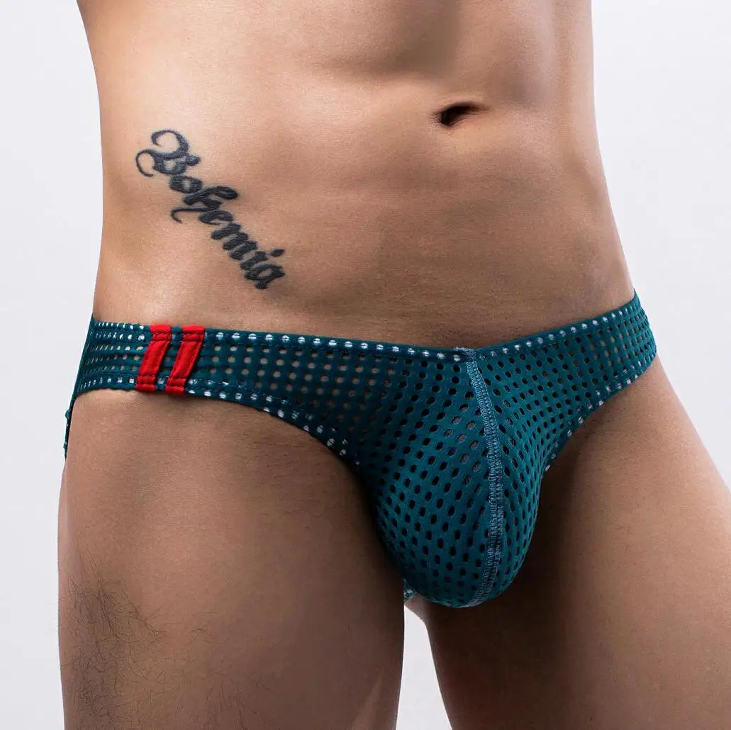 [Love Blooms] Men's Mesh Briefs, Comfortable and Sexy Underwear