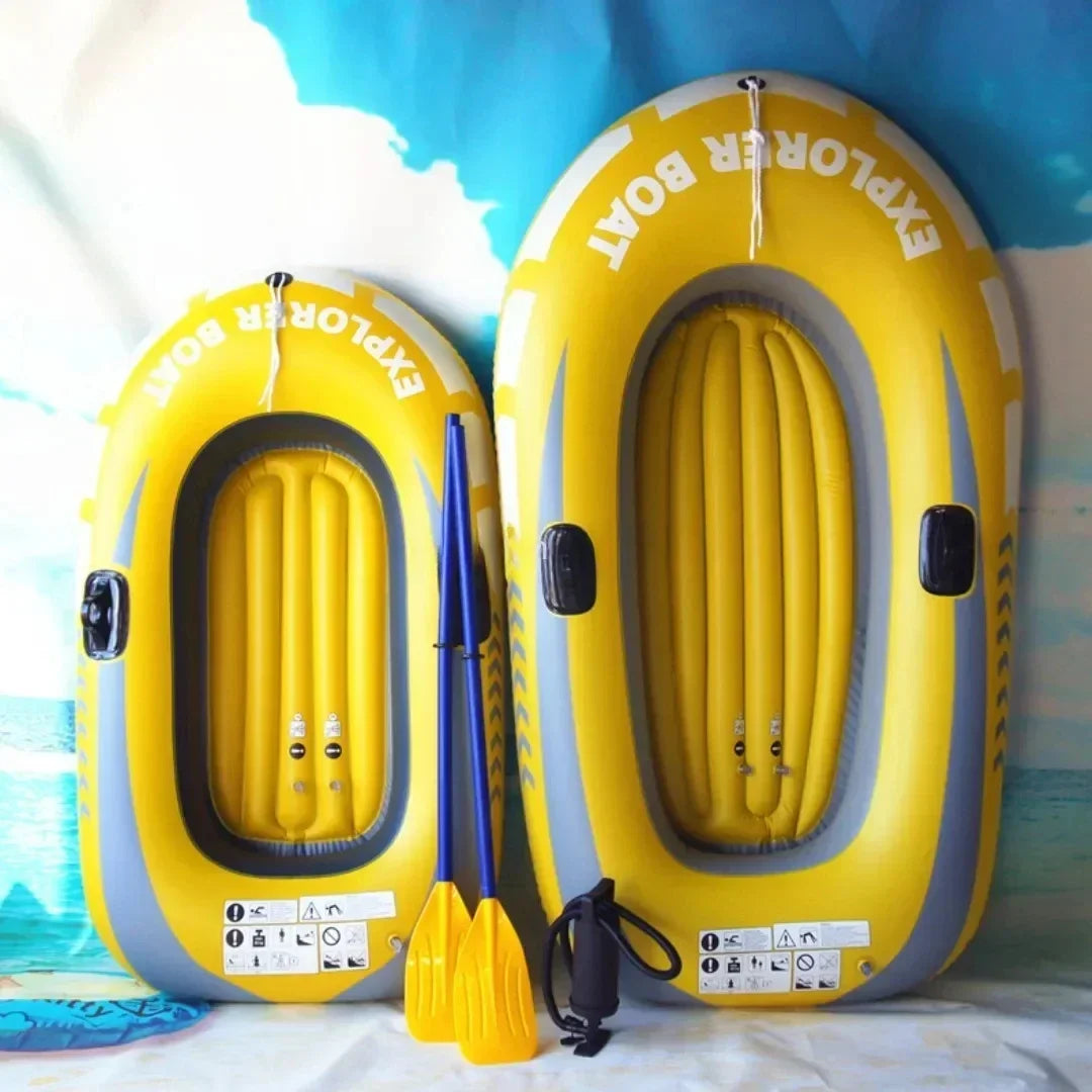 Inflatable Kayak Canoe 1~2 Person Rowing Air Boat Fishing Boat Summer Rubber Boat PVC Water Kayak Thickened RaftingBoat