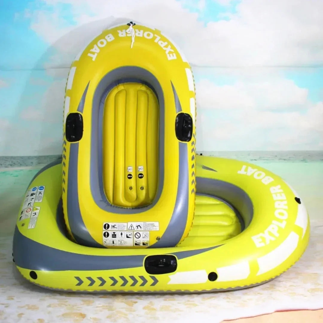 Inflatable Kayak Canoe 1~2 Person Rowing Air Boat Fishing Boat Summer Rubber Boat PVC Water Kayak Thickened RaftingBoat