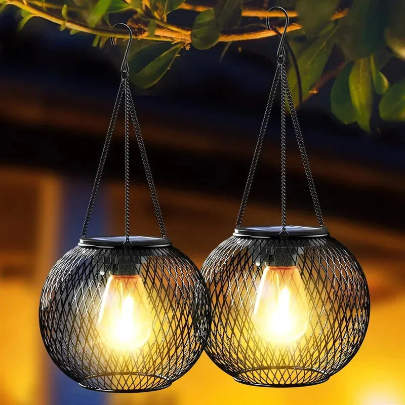 Farol solar para exteriores, Ortiny, luces solares mejoradas para exteriores, luces colgantes decorativas para exteriores, faroles solares impermeables