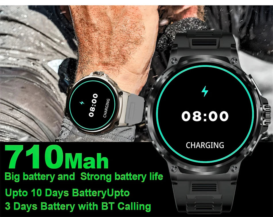 Reloj inteligente Huawei Xiaomi Para hombre, con GPS, pantalla AMOLED Ultra HD de 1,85 pulgadas, batería de 710 mAh, llamadas y Bluetooth, novedad de 2024