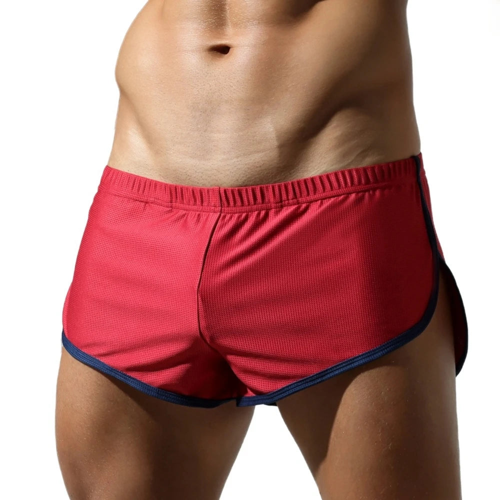 Men's underwear, loose and comfortable breathable mesh boxer shorts