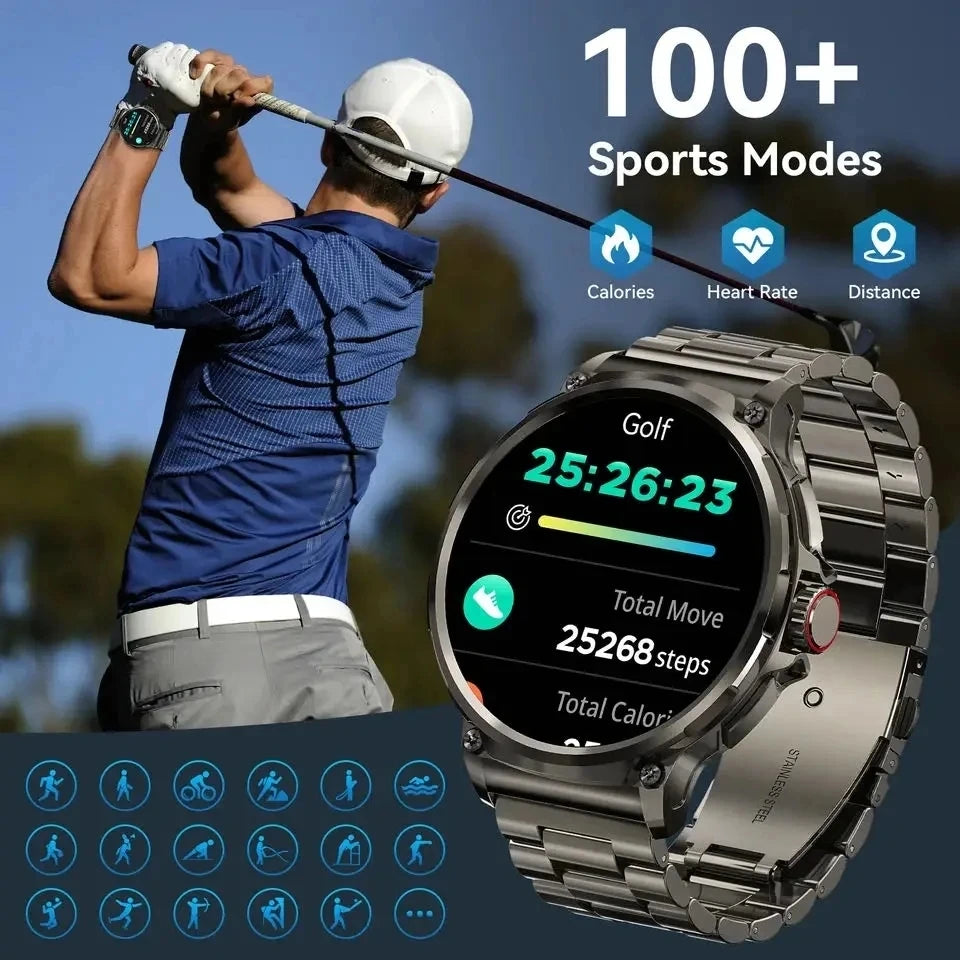 Reloj inteligente Huawei Xiaomi Para hombre, con GPS, pantalla AMOLED Ultra HD de 1,85 pulgadas, batería de 710 mAh, llamadas y Bluetooth, novedad de 2024