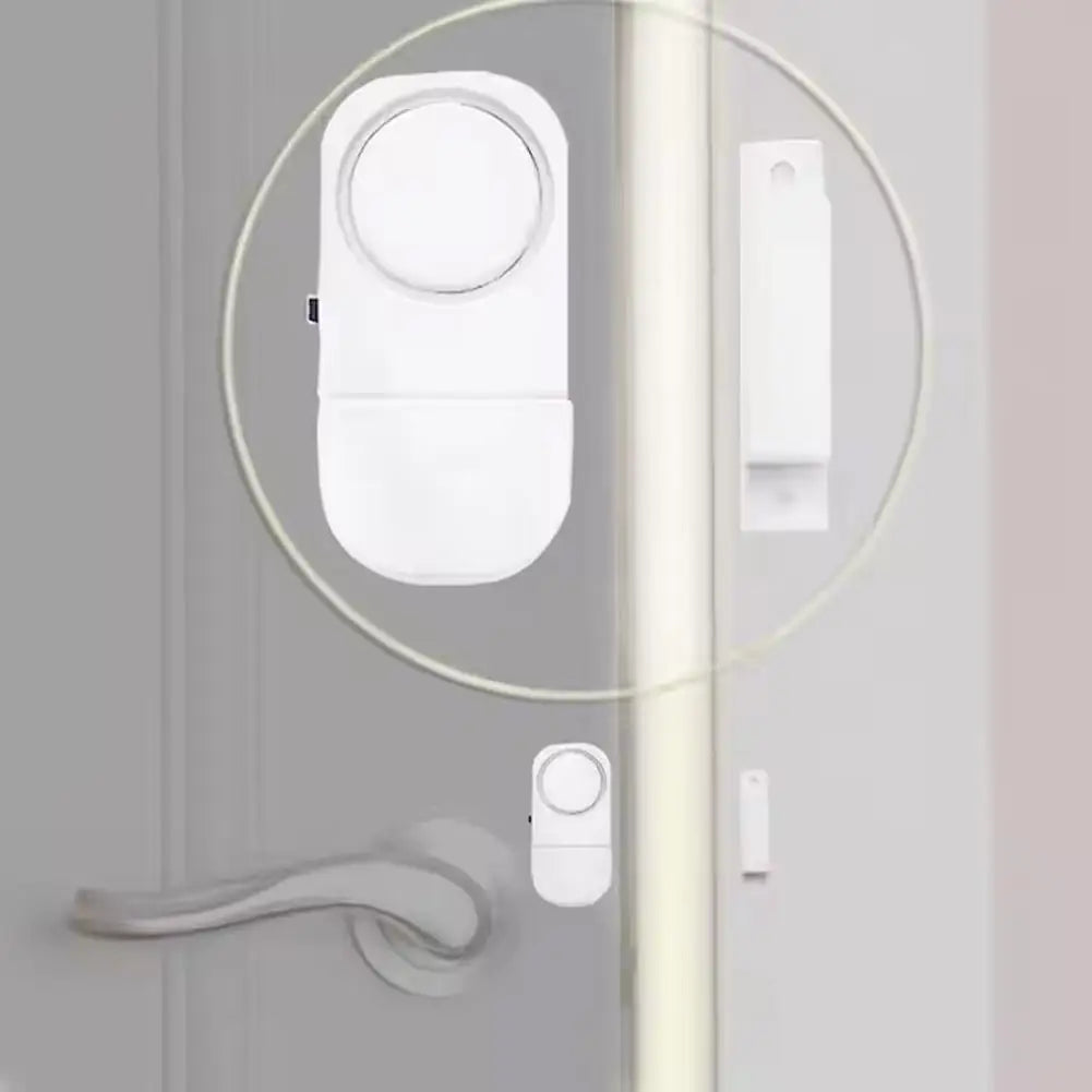 Sensor de alarma inalámbrico magnético que protege su ventana o puerta