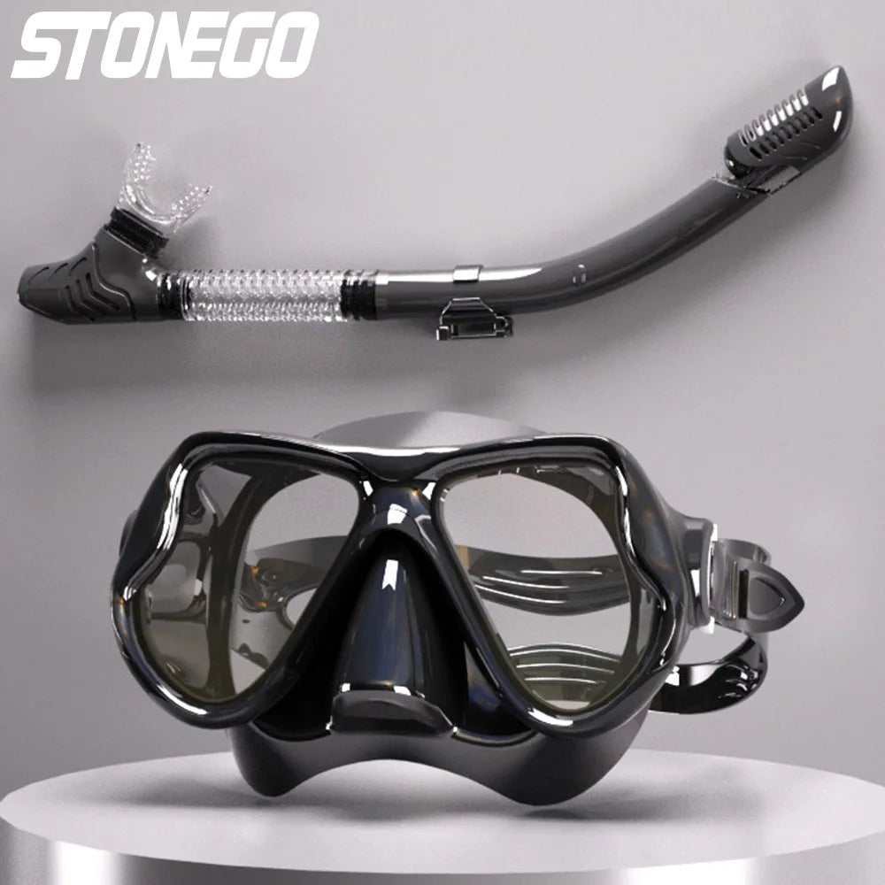 Submarine Mask Swimming Glasses Goggles Adult Large Frame Soft Silicone