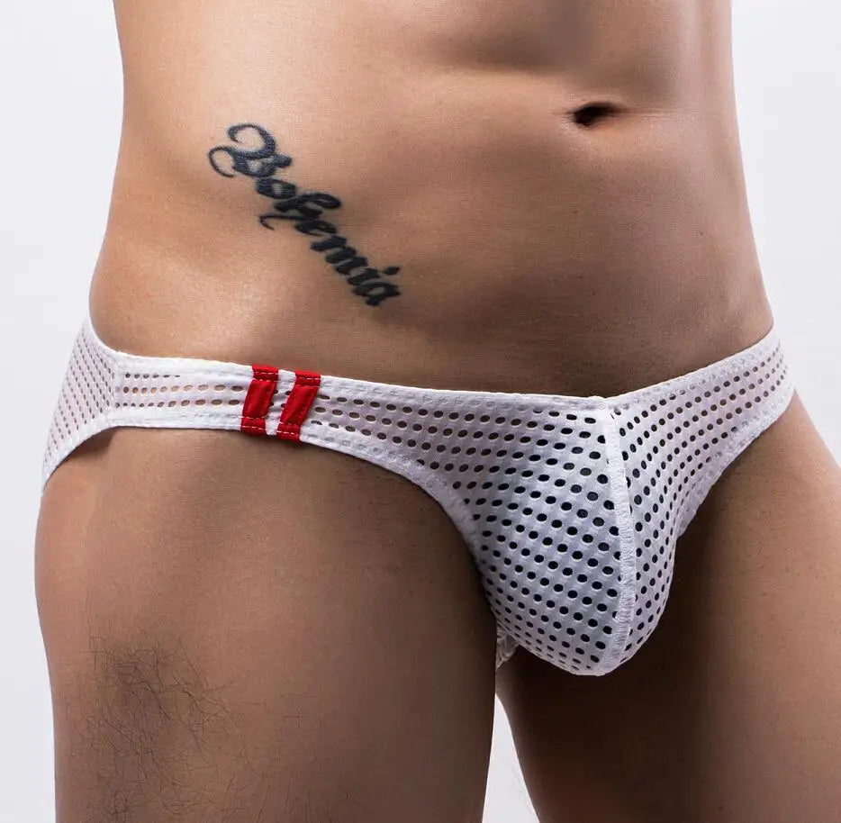 [Love Blooms] Men's Mesh Briefs, Comfortable and Sexy Underwear