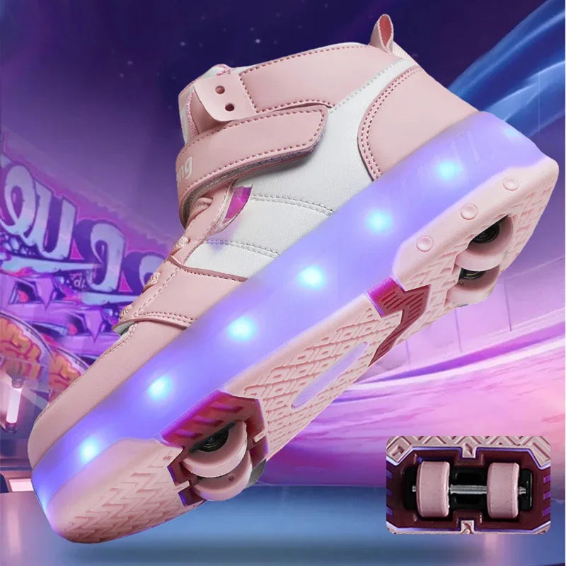Roller Skates with Lights 4 Wheels