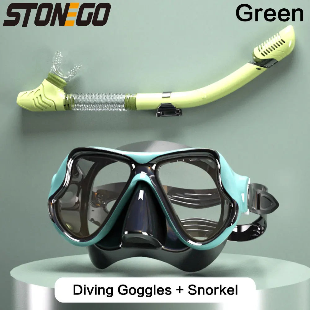 Submarine Mask Swimming Glasses Goggles Adult Large Frame Soft Silicone