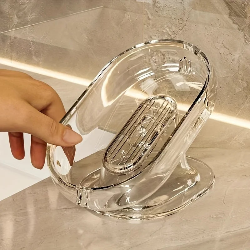 Stylish Lightweight Bathroom Soap Dishes Holder Self Draining Durable Plastic for Decor and Accessories Suitable for Shower