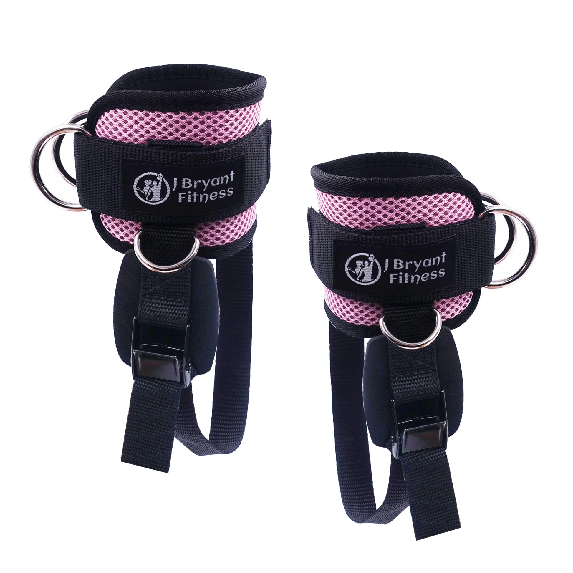 4 D-rings Ankle Straps for Cable Machine Adjustable Extra Strap Ankle Cuffs Booty Building Workout Trainer Fitness Equipment