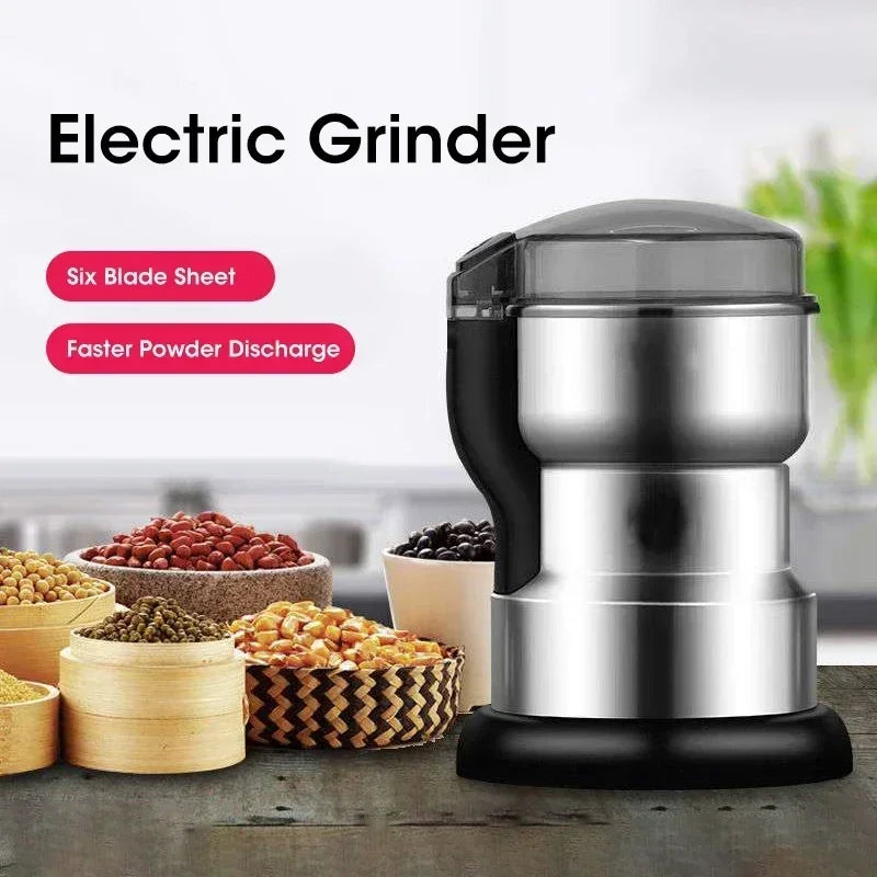 Molinillo eléctrico de acero inoxidable de 400 W, pulverizador de alimentos para bebés, molinillo de granos de café, molienda rápida, máquina trituradora multifunción