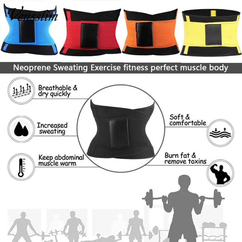 Neoprene body shaper for men, helps with weight loss and provides back support.