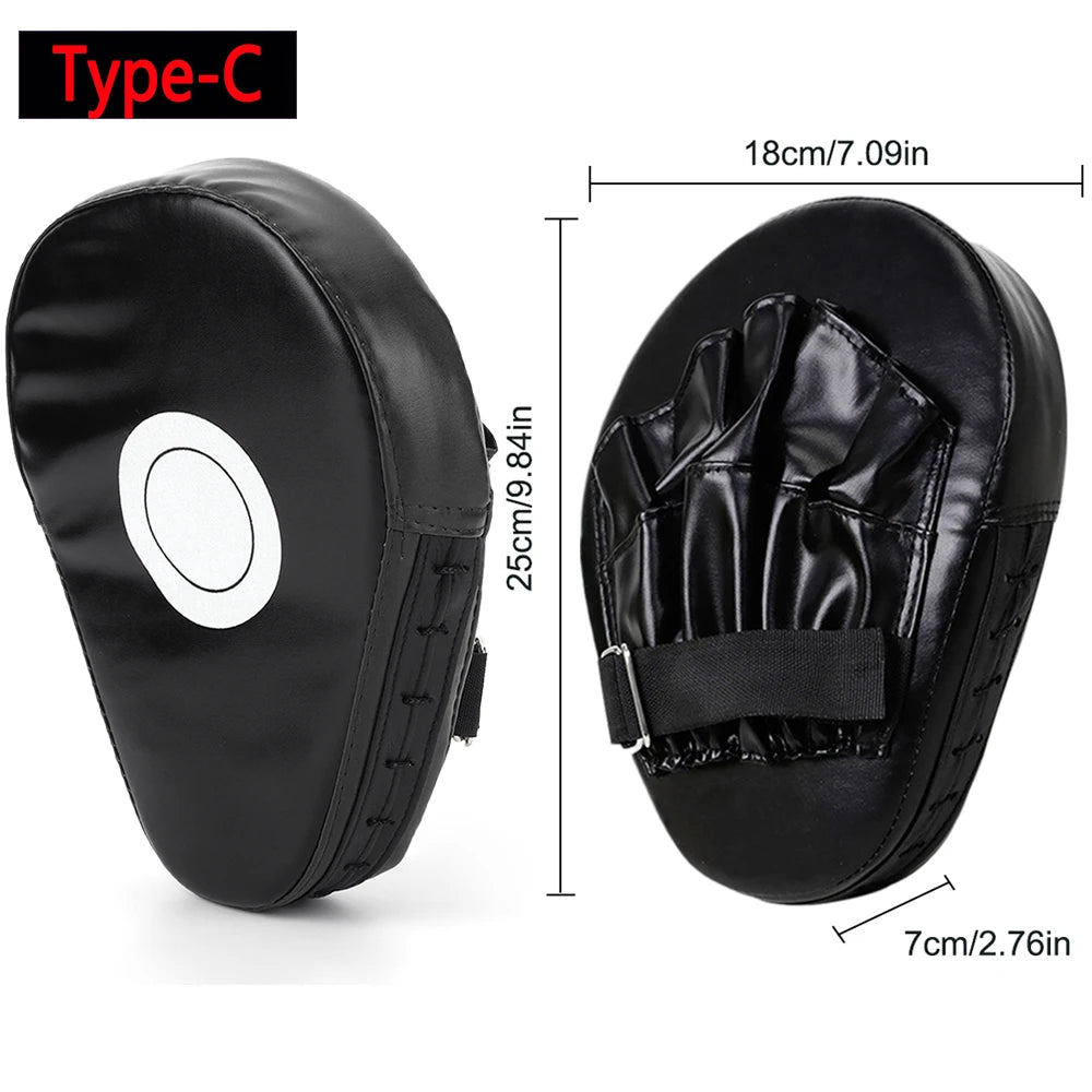 1PC PU Leather Boxing Focus Pad Kickboxing Punch Mitts Training Paws Pads Boxing Equipment for Kicking Boxing Shield Training