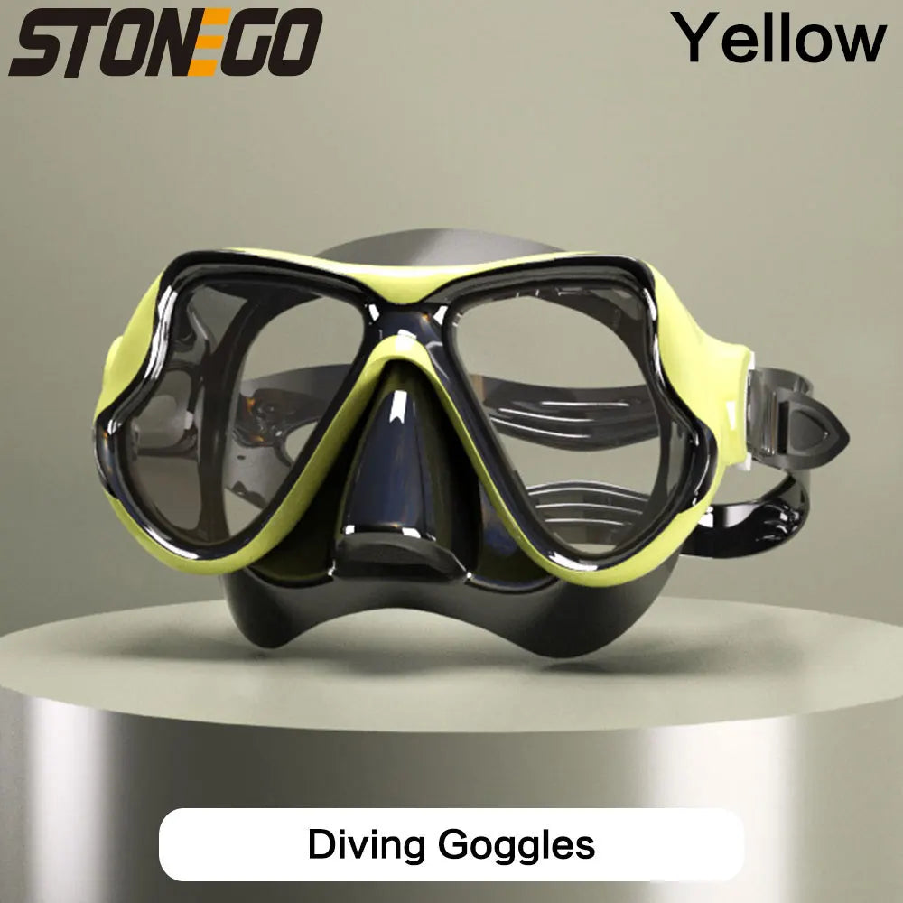 Submarine Mask Swimming Glasses Goggles Adult Large Frame Soft Silicone
