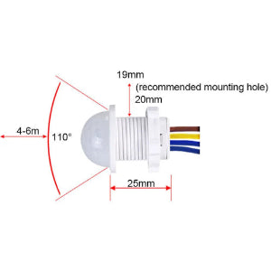 110V 220V Mini Motion Smart Sensor Lights