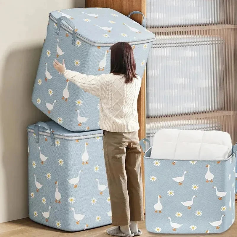 Bolsa organizadora de almacenamiento para artículos de primera necesidad, plegable, impermeable y de alta capacidad.