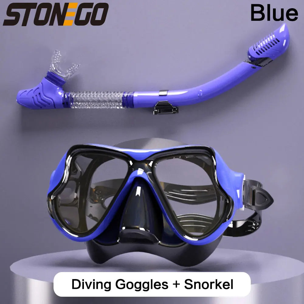 Submarine Mask Swimming Glasses Goggles Adult Large Frame Soft Silicone